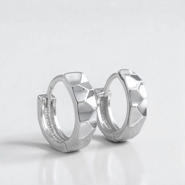 Σκουλαρίκια Pure Glow Hoops Silver από ασήμι 925