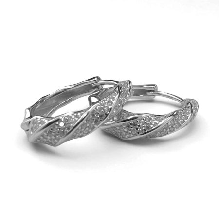 Σκουλαρίκια Vibe Hoops Silver από ασήμι 925