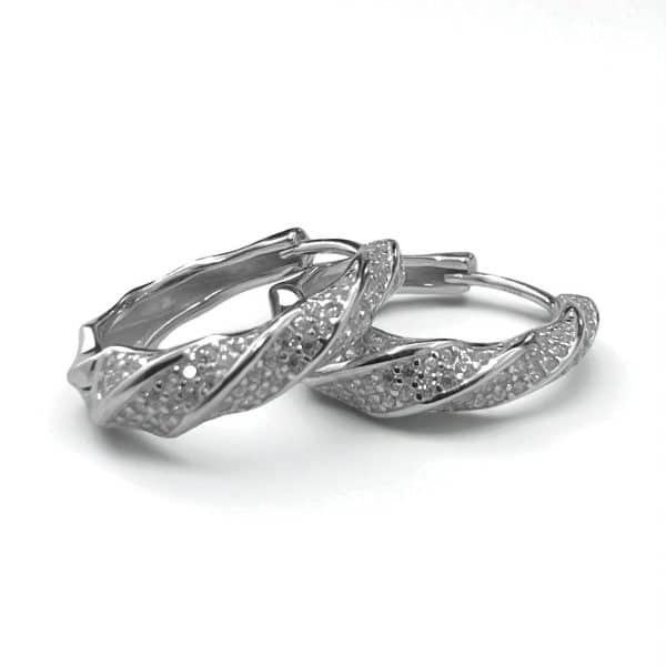 Σκουλαρίκια Vibe Hoops Silver από ασήμι 925