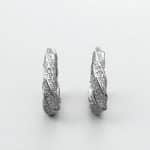Σκουλαρίκια Vibe Hoops Silver από ασήμι 925