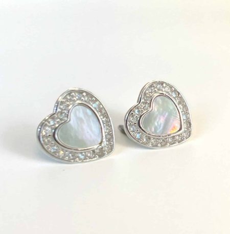 Σκουλαρίκια Lunar Hearts από ασήμι 925