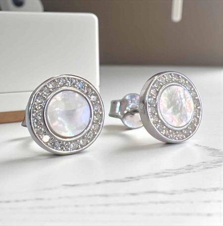 Σκουλαρίκια Lunar Elegance από ασήμι 925