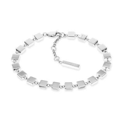 Γυναικείο Βραχιόλι Calvin Klein Geometric Silver