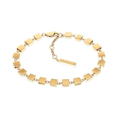 Γυναικείο Βραχιόλι Calvin Klein Geometric Gold