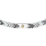 Ανδρικό Βραχιόλι Maserati Iconic JM225AVD89 Silver Black Gold