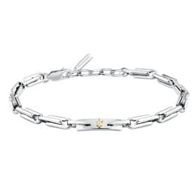 Ανδρικό Βραχιόλι Maserati Iconic JM425AVD108 Silver Gold