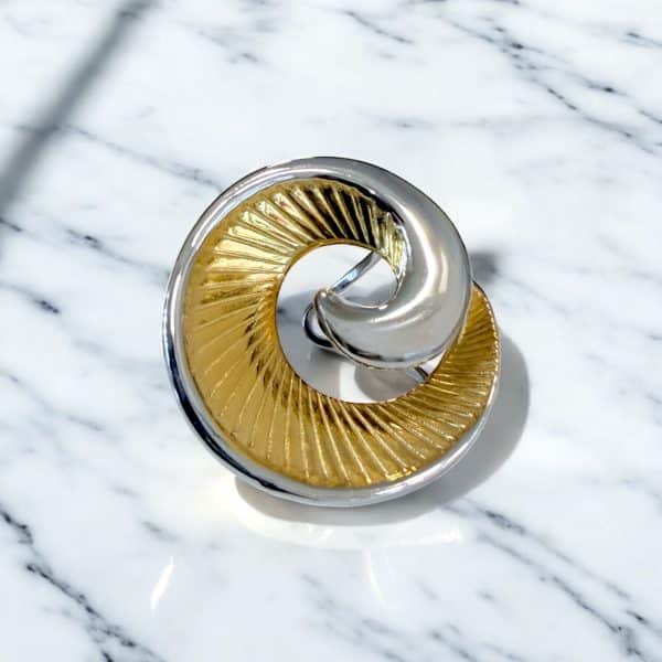 Ατσάλινο Δαχτυλίδι Eclipta Silver Gold