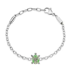 Ατσάλινο Βραχιόλι Morellato Green Turtle and Crystals Classic