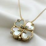 Κολιέ From Lucκ to Love Gold από ασήμι 925