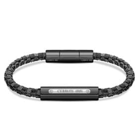Ανδρικό βραχιόλι Cerruti Crisp Silver Black
