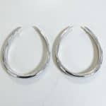 Ατσάλινα Σκουλαρίκια Peebls Contour Chic Silver