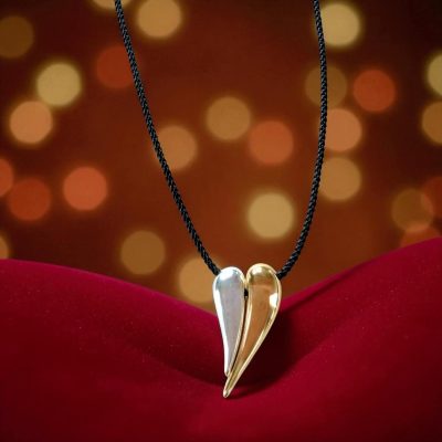 Κολιέ Blackowl Pure Bond Silver and Gold