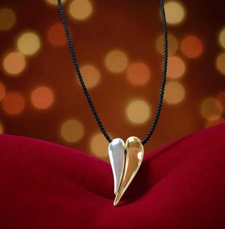 Κολιέ Blackowl Pure Bond Silver and Gold