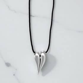 Κολιέ Blackowl Pure Bond Silver