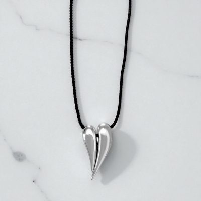 Κολιέ Blackowl Pure Bond Silver