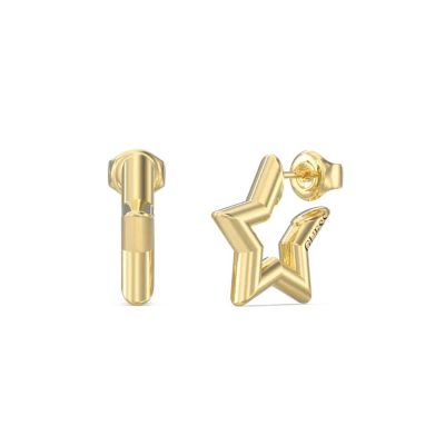 Ατσάλινα Σκουλαρίκια Iconique Stars Gold