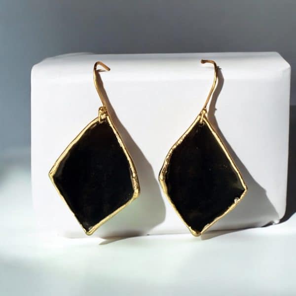 Σκουλαρίκια Chroma Agkistri Black