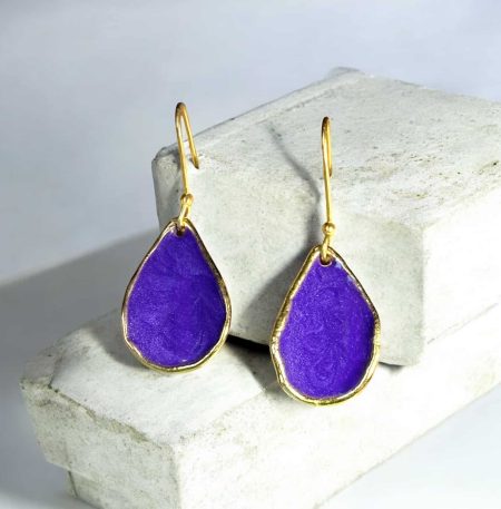 Σκουλαρίκια Chroma Minoan Bloom Purple
