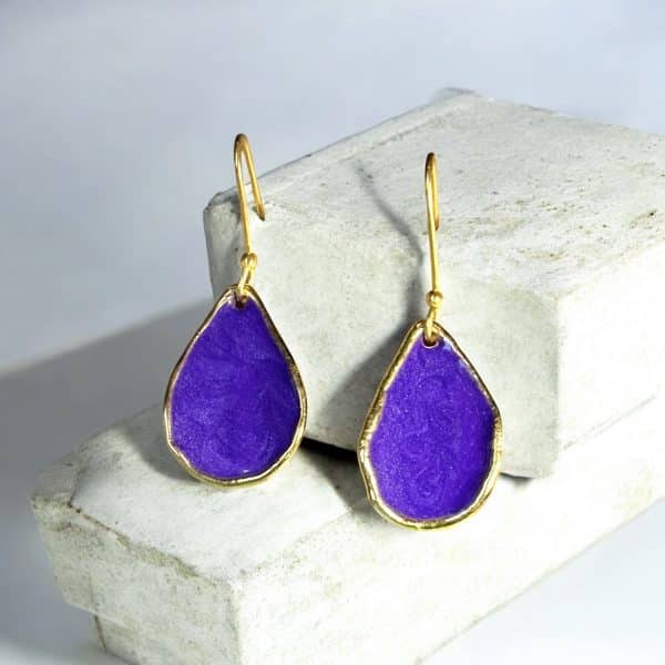 Σκουλαρίκια Chroma Minoan Bloom Purple