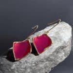 Σκουλαρίκια Chroma Agkistri Fuchsia Small