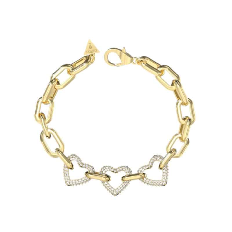 Ατσάλινο βραχιόλι Guess Beloved Gold