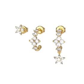 Ατσάλινα Σκουλαρίκια Guess Secret Garden Gold
