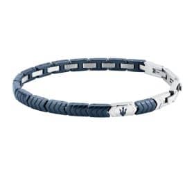 Ανδρικό Βραχιόλι Maserati JM226ATZ87 Ceramic Silver-Blue