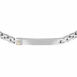 Ανδρικό Βραχιόλι Maserati Iconic JM324AVD55 Silver Gold