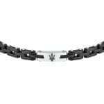 Ανδρικό Βραχιόλι Maserati JM425ATZ64 Ceramic Silver-Black