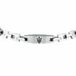 Ανδρικό Βραχιόλι Maserati Iconic JM425AVD106 Silver Black