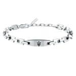 Ανδρικό Βραχιόλι Maserati Iconic JM425AVD106 Silver Black