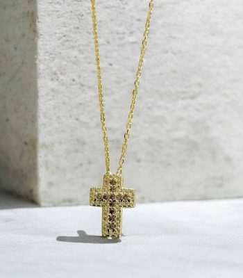 Σταυρός Eterna Gold από ασήμι 925