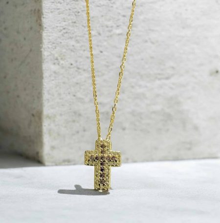 Σταυρός Eterna Gold από ασήμι 925