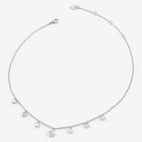 Ατσάλινο Κολιέ Guess Ace of Diamonds Silver