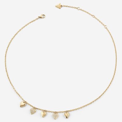 Ατσάλινο Κολιέ Guess By your Side Gold