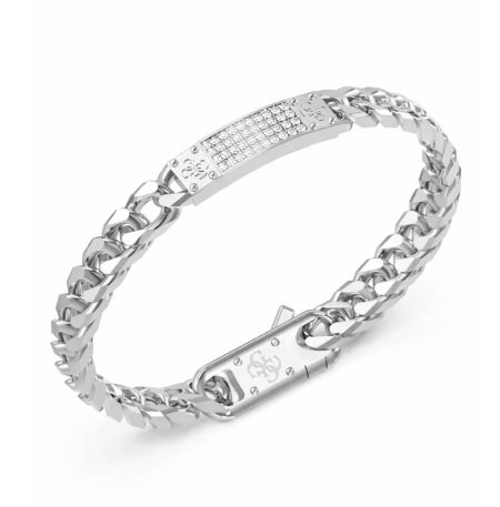 Ανδρικό Βραχιόλι Guess 4G Frontiers Silver