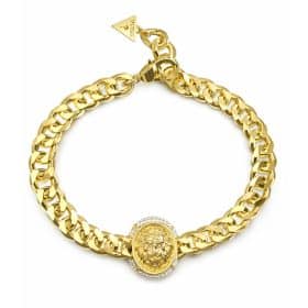 Ατσάλινο βραχιόλι Guess Lioness Queen Gold