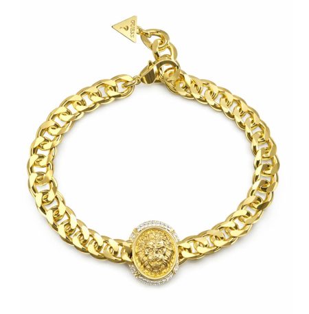 Ατσάλινο βραχιόλι Guess Lioness Queen Gold