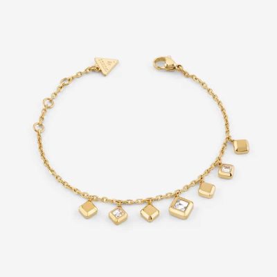 Ατσάλινο βραχιόλι Guess Ace of Diamonds Gold