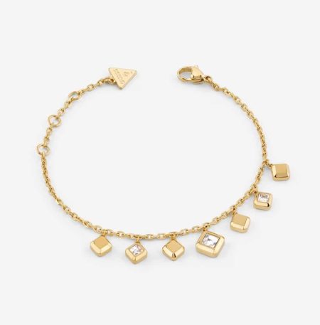 Ατσάλινο βραχιόλι Guess Ace of Diamonds Gold