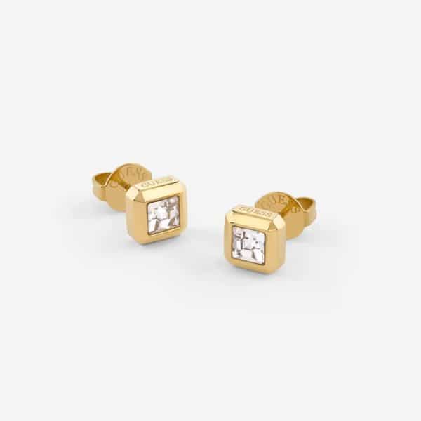 Ατσάλινα Σκουλαρίκια Guess Ace of Diamonds Cute Gold