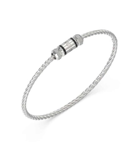 Ανδρικό Βραχιόλι Guess Exagon Silver