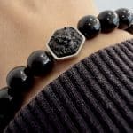 Ανδρικό Βραχιόλι Guess Lion King Beads Black