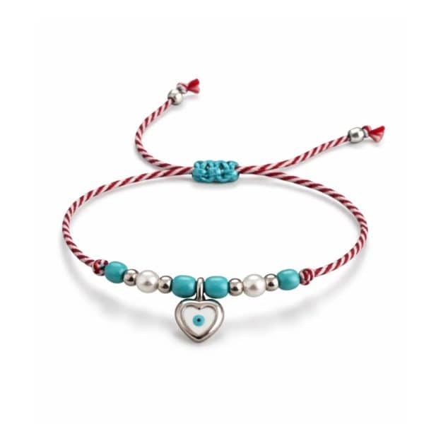 Silver Heart Eye Μαρτάκι So Cute