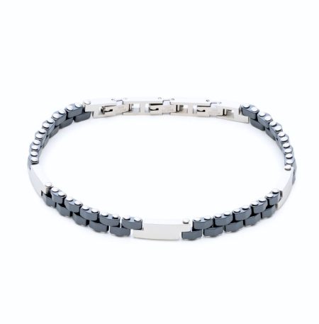 Ανδρικό Ατσάλινο Βραχιόλι Visetti 51C-BR328SC Silver-Grey