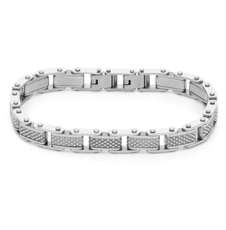 Ανδρικό Ατσάλινο Βραχιόλι Visetti 61C-BR402S διπλής όψης