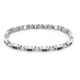Ανδρικό Ατσάλινο Βραχιόλι Visetti 61C-BR431SB Silver-Black