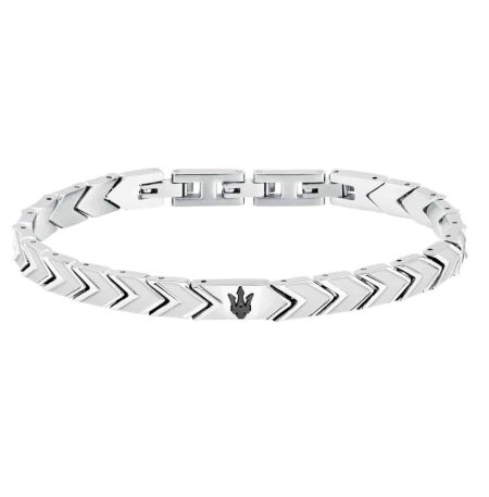 Ανδρικό Βραχιόλι Maserati Iconic JM225AVD91 Silver