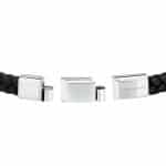 Ανδρικό Βραχιόλι Maserati Iconic JM424AVE25 Black Recycled Leather