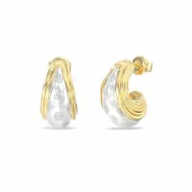 Ατσάλινα Σκουλαρίκια Guess Viva Soleil Silver Gold